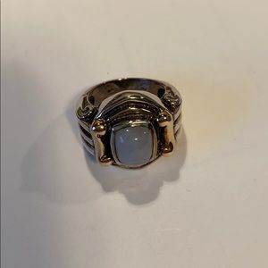 Sterling Silver Chalcedony Ring Size 7.5